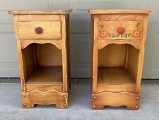 Rare pair Frank Mason Monterey Rancho nightstands end tables California picture