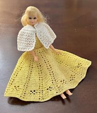 Vintage Mattel Twist n Turn Barbie PJ Doll Rooted Eyelashes Blonde Japan Crochet picture