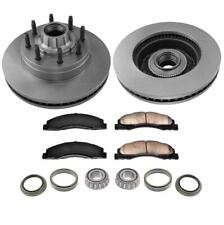 Front Rotors Brake Pads and Wheel Bearings for 08-14 Ford E150 08-15 E250 9 PCS picture