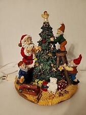 Vintage House Of Lloyd Christmas Santa's Tree Musical Light Figure 430112 1998 picture