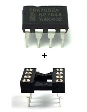 2PCS Philips TDA7052A + Sockets - 1W BTL Mono Audio Amplifier DC Control New IC picture