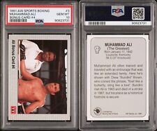 1991 AW Boxing Muhammad Ali Bonus Card #4 PSA 10. Low Pop Count picture