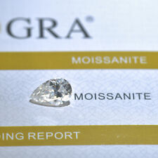 Excellent Pear White D Color VVS1 Moissanite Stone Real jewelry RGA Certificate picture