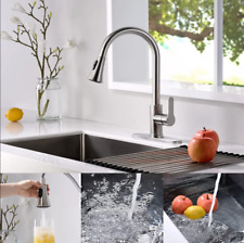Brushed Nickel Kitchen Faucet Sink Mixer Faucet Pull Down Sprayer Single Handle picture