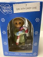 New Precious Moments Ornaments Girl With Candy Cane 3