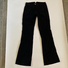 Vintage Marc Jacobs Flare Leg Pants 29x34 UK 4 Black 100% Cotton Embroidered picture