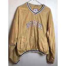 Vintage Notre Dame Fighting Irish Gold Reebok Pullover Jacket Size XL Jersey picture
