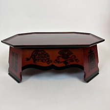 NEW RARE CHABUDAI Asian Korean Tea Table Coffee Low Floor Wood ~ Octagon Top picture