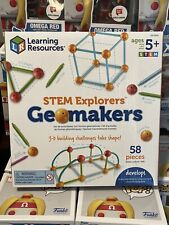 Learning Resources Stem Explorers Geomakers 58 Pcs Kids 5+ Toy 3D Building 9293 picture