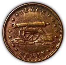 1863 Peace Maker Stand By The Flag Patriotic Civil War Token XF Coin #5931 picture