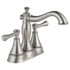 Delta Cassidy Bathroom Sink Faucet Stainless-Certified Refurbished picture
