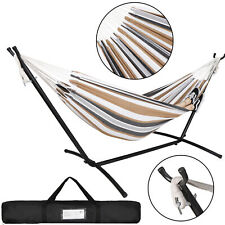 9FT Steel Hammock with Stand for 2 Person with Carrying Case 620lb Capacity  picture