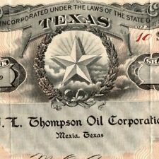 Vintage 1922 Stock Certificate 
