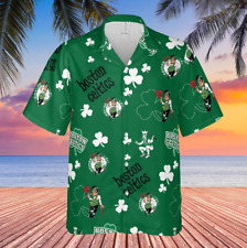 [SALE] boston celtics vintage hawaiian shirt logo, throw back, BIG SIZE  picture
