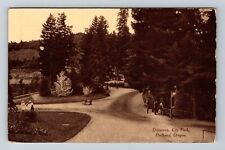 Portland OR-Oregon, Driveway, City Park Vintage Souvenir Postcard picture
