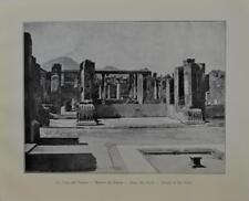 Ancient Rome Pompeii Vesuvius Art Print House of the Faun Original 1910 8x10 picture