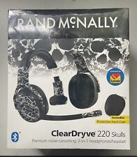 Rand McNally ClearDryve 220 Skulls 2-in-1 Bluetooth Headset w/ Case BRAND NEW picture