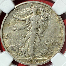 NGC VF-35 1918-S WALKING LIBERTY HALF picture