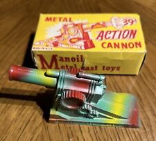 VINTAGE CAMOFLAUGE VARIETY MANOIL #200 ACTION CANNON CAST METAL NOS picture