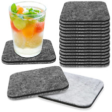 Premium Felt Coasters For Drinks, Set of 18 pcs- Coasters, 4x4 Inch (Square) picture