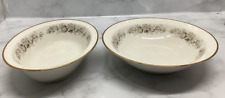 Vtg Noritake Ivory china“Virginia” vegetable bowls Japan round & oval set of 2 picture