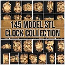 145 PCS STL 3D Models CLOCKS for CNC Router Aspire Artcam Engraver Carving picture