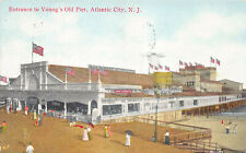 Entrance to Young's Old Pier, Atlantic City, N.J., early postcard, used in 1909 picture