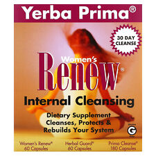 Yerba Prima Women s Renew Internal Cleansing 3 Part Program GMP Quality Assured picture