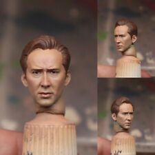 1/12 Scale Unpainted Nicolas Cage Head Carved Sculpt Model Toys picture
