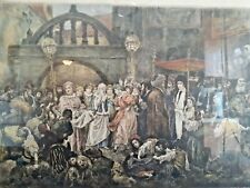 Antique engraving by Wilhelm August Stryowski Jewish Marriage Scene in Galicia picture