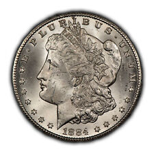 1884-CC $1 Morgan Silver Dollar - Frosty BU Key Date Carson City - SKU-B4000 picture