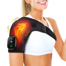 Electric Heated Vibration Shoulder Joint Pad Brace Therapy Massager Pain Relief picture