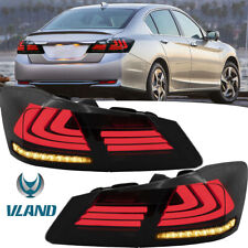 VLAND Smoked LED Tail Lights For 2013-2017 Honda Accord Sequential Turn Signal picture