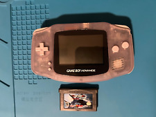 CLEAR GLACIER Nintendo Gameboy Advance (AGB-001) + Top Gun Game picture