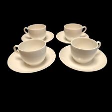 Bing and Grondahl B & G Denmark Cup and Saucers Set Of 4 White Demitasse picture
