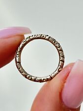 Georgian Era Antique Chased 9ct Gold Spilt Ring picture