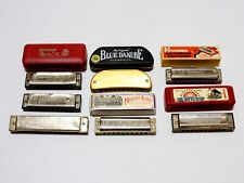 7 Pc. Harmonica Lot 6 Hohner Echo~Big River~Marine Band + Others 1 Blue Danube picture