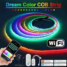 Wifi Addressable COB LED Strip Light Full Set 5m 16.4Ft RGB IC LED Tape picture