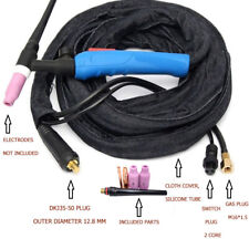 WP-17FV Tig Welding Torch Complete Flexible Head Air-Cooled 3m/5m/7m Quick Plug picture
