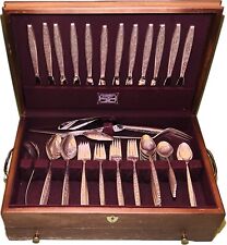 Valencia by International Sterling Silver Flatware 72 pieces with Box, Set of 12 picture