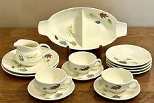 Franciscan Autumn Dinnerware 14 Pc Assorted Fall Leaves Earthenware VTG MCM picture
