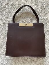 Vintage Saks Fifth Avenue Handbag Purse Bag Brown (LOOK At All Photos) picture
