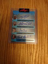2023 Leaf Magnificence Shaquille O'Neal Magic Johnson Jerry West Worthy AUTO 3/5 picture