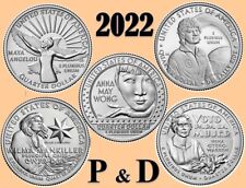 💰 2022 P &D American Women Quarters - Full Set 2022 of 10 coins - UNC - US Mint picture