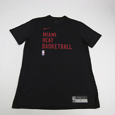 Miami Heat Nike NBA Authentics Short Sleeve Shirt Men's Black Used picture