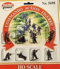 Model Power HO Scale  #5698 Commando Action Figures United States Army pkg (6) picture
