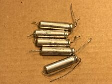 5 Vintage 1970s Sprague 100 uf 50v Axial 30D Tube Amp Capacitors TEST GOOD 1 NOS picture