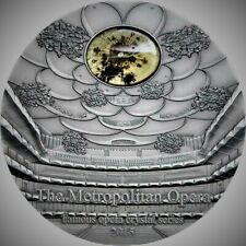 Palau 2015 $10 Famous Opera II Crystal Metropolitan 2 Oz Silver Coin⭐Mintage⭐999 picture