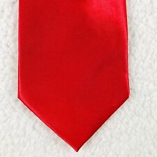 Fratello Men's Dress Tie Solid Red Neck Tie Necktie Wedding  Formal - 1047 picture