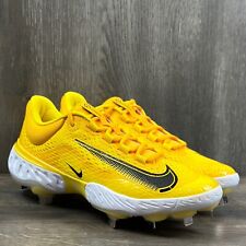 Nike Men’s Alpha Huarache Elite 4 Low Baseball Cleats Yellow DR6851-701 picture